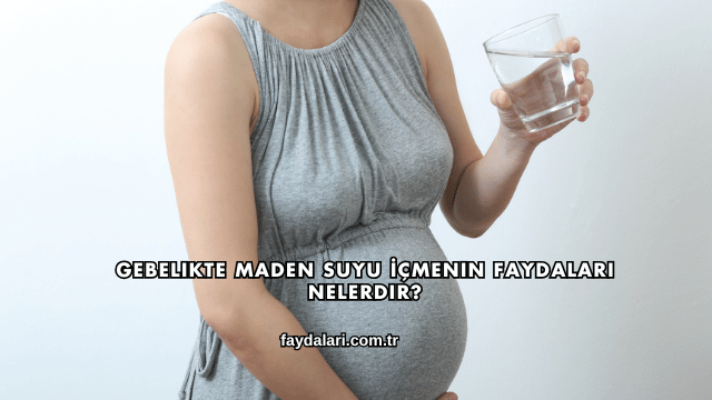Gebelikte Maden Suyu İçmenin Faydaları Nelerdir?