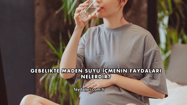 Gebelikte Maden Suyu İçmenin Faydaları Nelerdir?