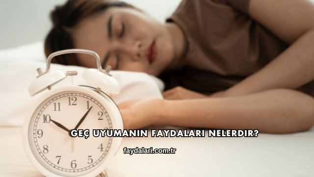 Geç Uyumanın Faydaları Nelerdir?
