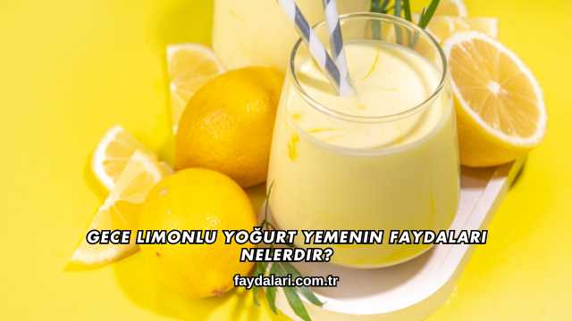 Gece Limonlu Yoğurt Yemenin Faydaları Nelerdir?