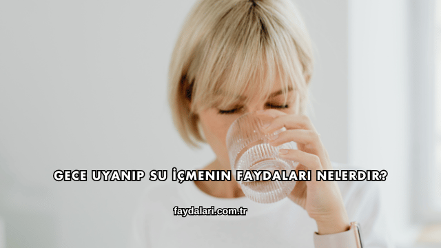 Gece Uyanıp Su İçmenin Faydaları Nelerdir?
