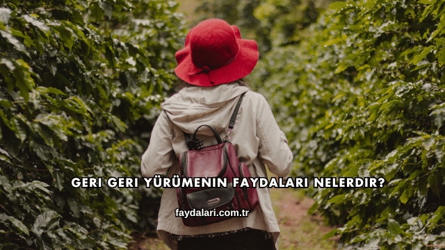 Geri Geri Yürümenin Faydaları Nelerdir?