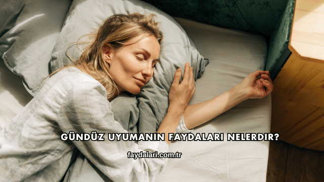 Gündüz Uyumanın Faydaları Nelerdir?