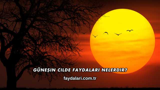 Güneşin Cilde Faydaları Nelerdir?