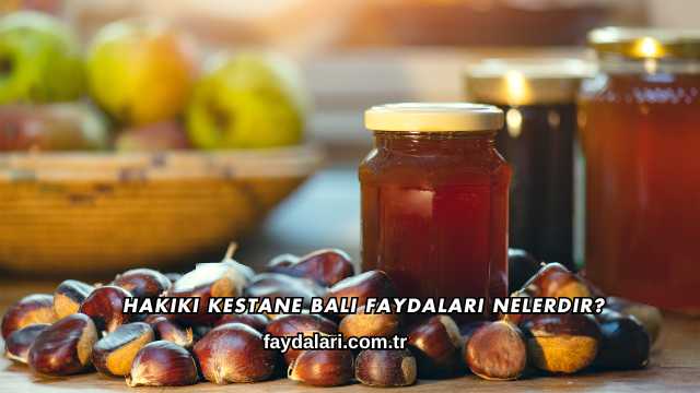 Hakiki Kestane Balı Faydaları Nelerdir?