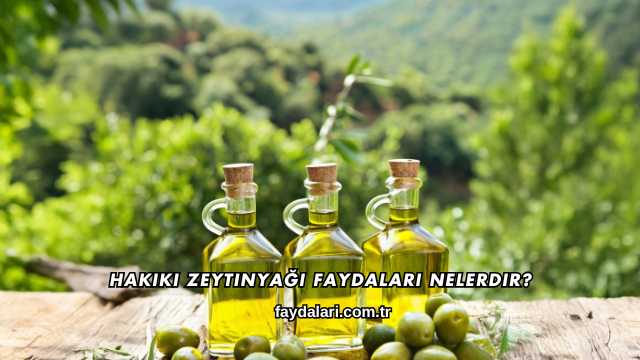 Hakiki Zeytinyağı Faydaları Nelerdir?
