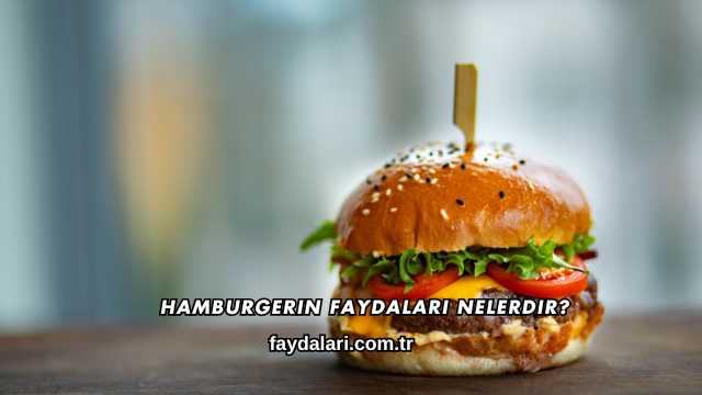 Hamburgerin Faydaları Nelerdir?
