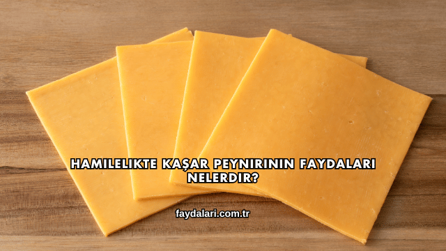 Hamilelikte Kaşar Peynirinin Faydaları Nelerdir?