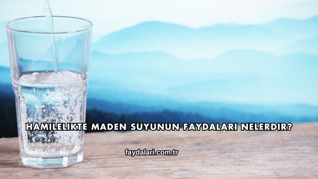 Hamilelikte Maden Suyunun Faydaları Nelerdir?