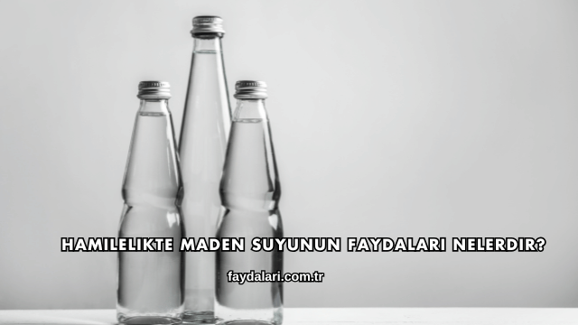 Hamilelikte Maden Suyunun Faydaları Nelerdir?
