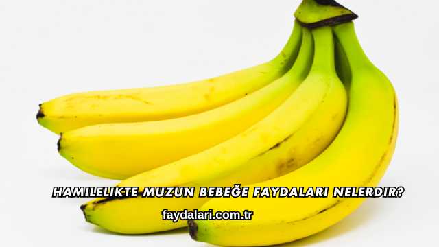 Hamilelikte Muzun Bebeğe Faydaları Nelerdir?