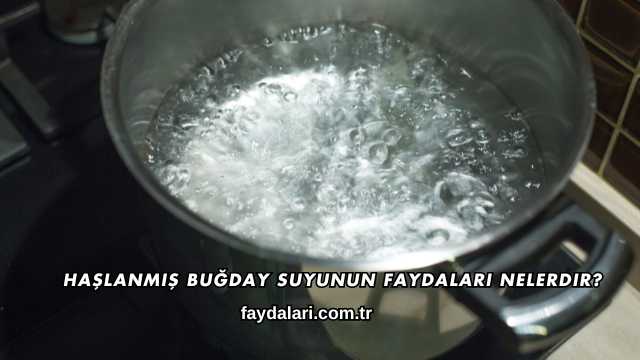 Haşlanmış Buğday Suyunun Faydaları Nelerdir?