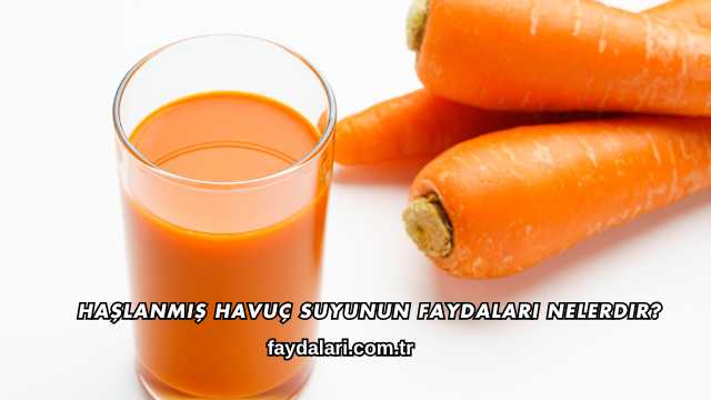 Haşlanmış Havuç Suyunun Faydaları Nelerdir?
