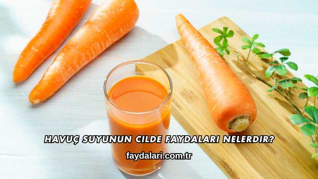 Havuç Suyunun Cilde Faydaları Nelerdir?