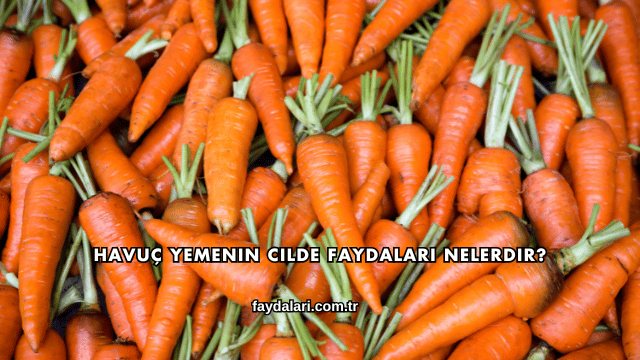 Havuç Yemenin Cilde Faydaları Nelerdir?