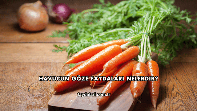 Havucun Göze Faydaları Nelerdir?