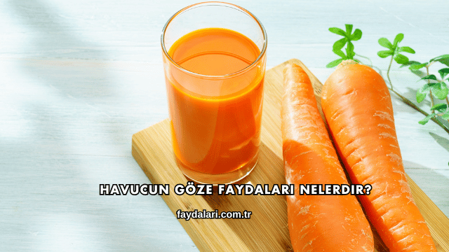 Havucun Göze Faydaları Nelerdir?