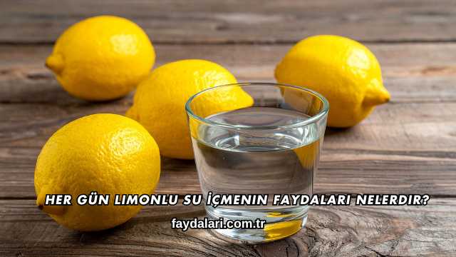 Her Gün Limonlu Su İçmenin Faydaları Nelerdir?