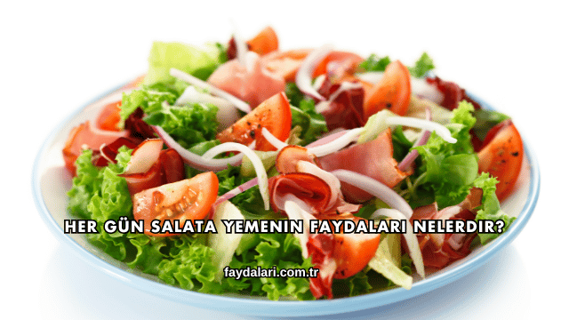 Her Gün Salata Yemenin Faydaları Nelerdir?