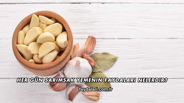 Her Gün Sarımsak Yemenin Faydaları Nelerdir?