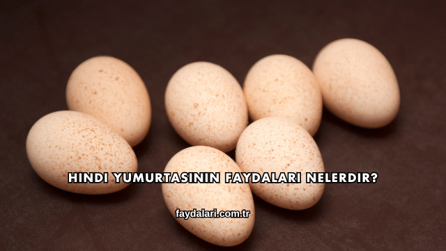 Hindi Yumurtasının Faydaları Nelerdir?
