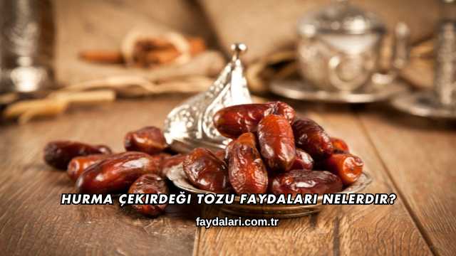Hurma Çekirdeği Tozu Faydaları Nelerdir?