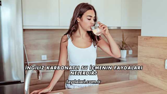 İngiliz Karbonatlı Su İçmenin Faydaları Nelerdir?