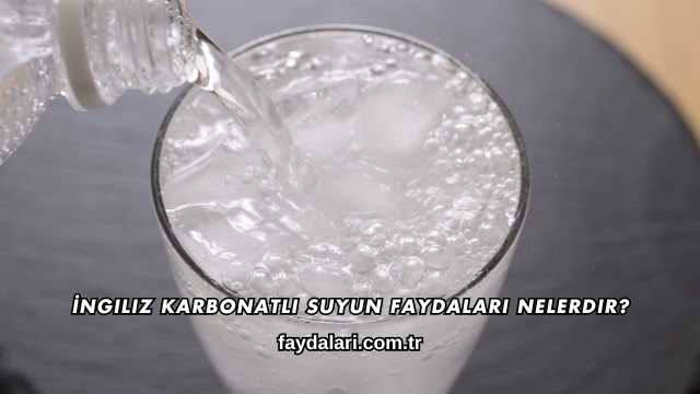 İngiliz Karbonatlı Suyun Faydaları Nelerdir?