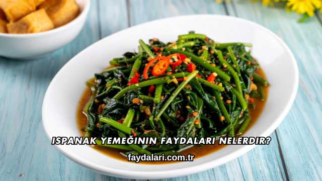 Ispanak Yemeğinin Faydaları Nelerdir?