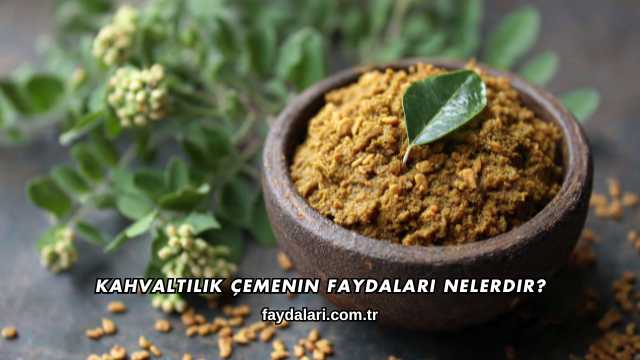 Kahvaltılık Çemenin Faydaları Nelerdir?