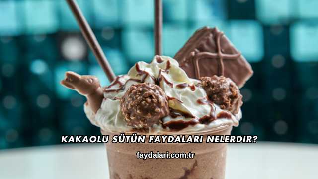 Kakaolu Sütün Faydaları Nelerdir?