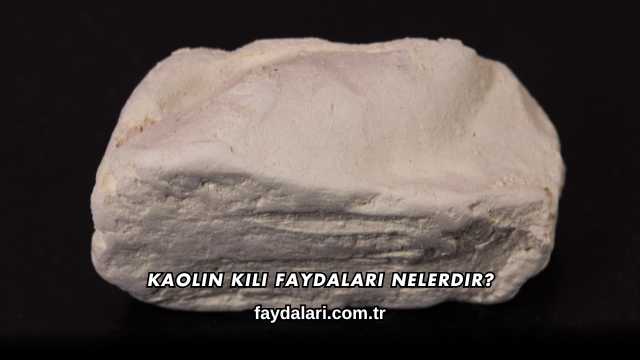 Kaolin Kili Faydaları Nelerdir?