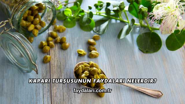 Kapari Turşusunun Faydaları Nelerdir?