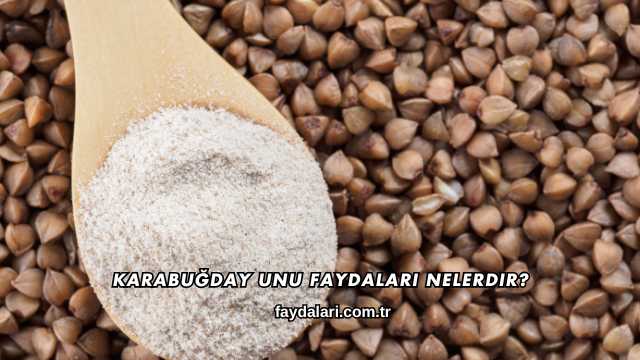 Karabuğday Unu Faydaları Nelerdir?