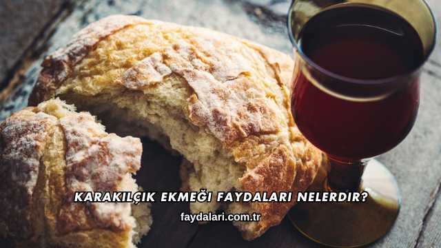 Karakılçık Ekmeği Faydaları Nelerdir?