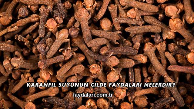 Karanfil Suyunun Cilde Faydaları Nelerdir?