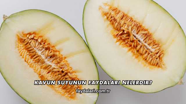 Kavun Suyunun Faydaları Nelerdir?