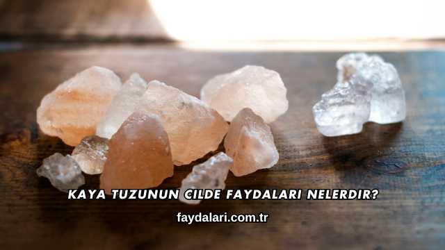 Kaya Tuzunun Cilde Faydaları Nelerdir?