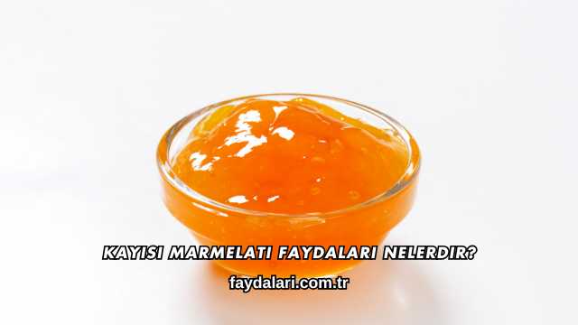 Kayısı Marmelatı Faydaları Nelerdir?