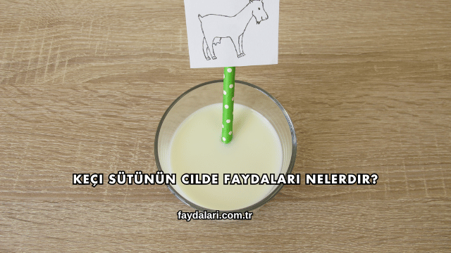 Keçi Sütünün Cilde Faydaları Nelerdir?