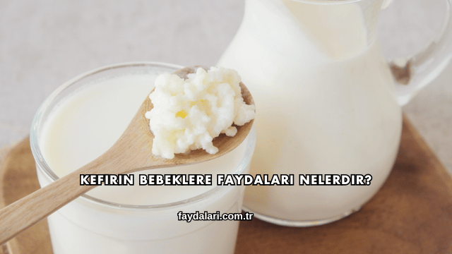 Kefirin Bebeklere Faydaları Nelerdir?