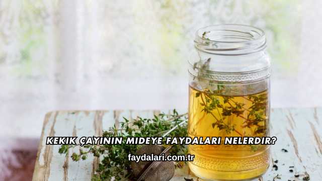 Kekik Çayının Mideye Faydaları Nelerdir?