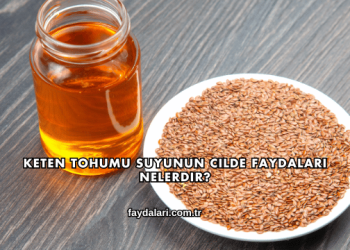 Keten Tohumu Suyunun Cilde Faydaları Nelerdir?