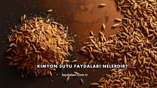 Kimyon Suyu Faydaları Nelerdir?