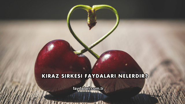 Kiraz Sirkesi Faydaları Nelerdir?