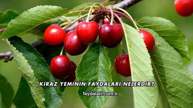 Kiraz Yeminin Faydaları Nelerdir?