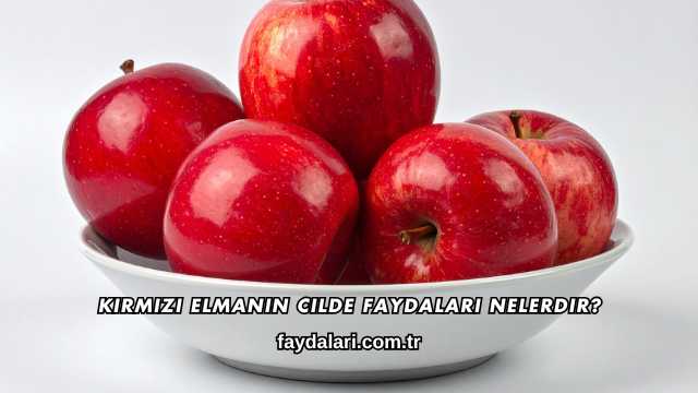Kırmızı Elmanın Cilde Faydaları Nelerdir?