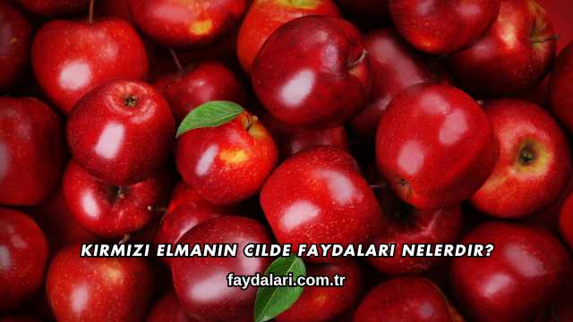 Kırmızı Elmanın Cilde Faydaları Nelerdir?