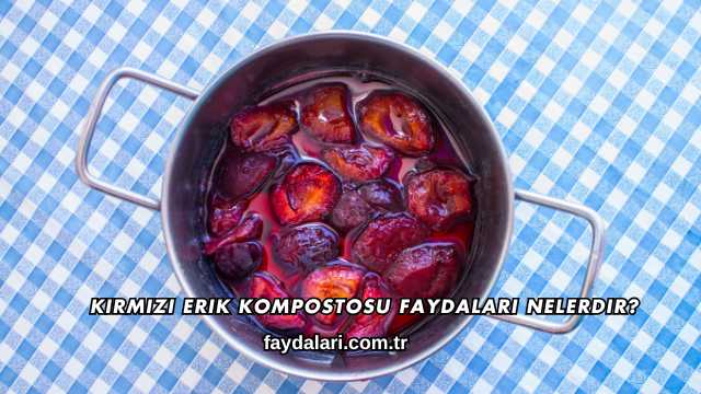 Kırmızı Erik Kompostosu Faydaları Nelerdir?
