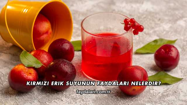 Kırmızı Erik Suyunun Faydaları Nelerdir?